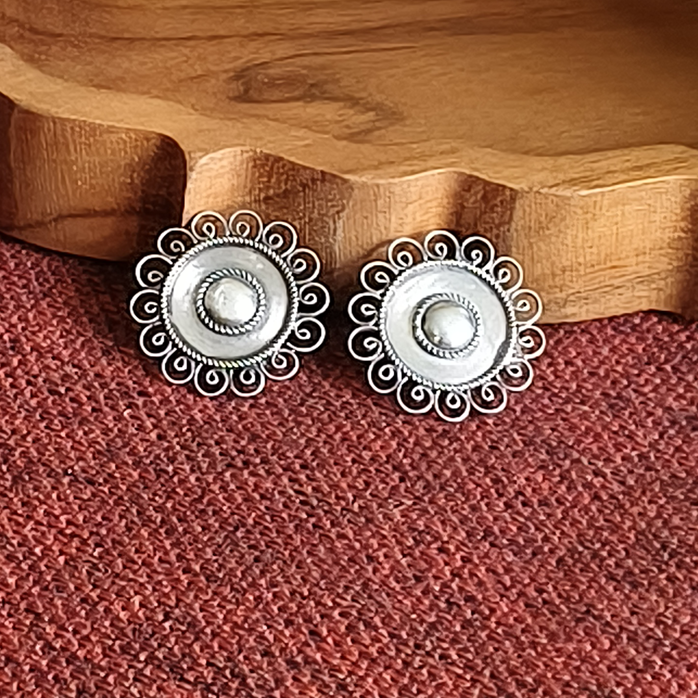 Kaara Big Flower Studs